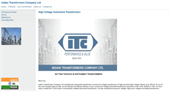 Desktop Screenshot of indian-transformers.com